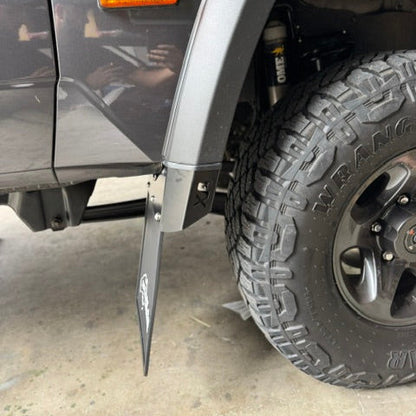 Close-up of Aus Extended Front Mudflaps